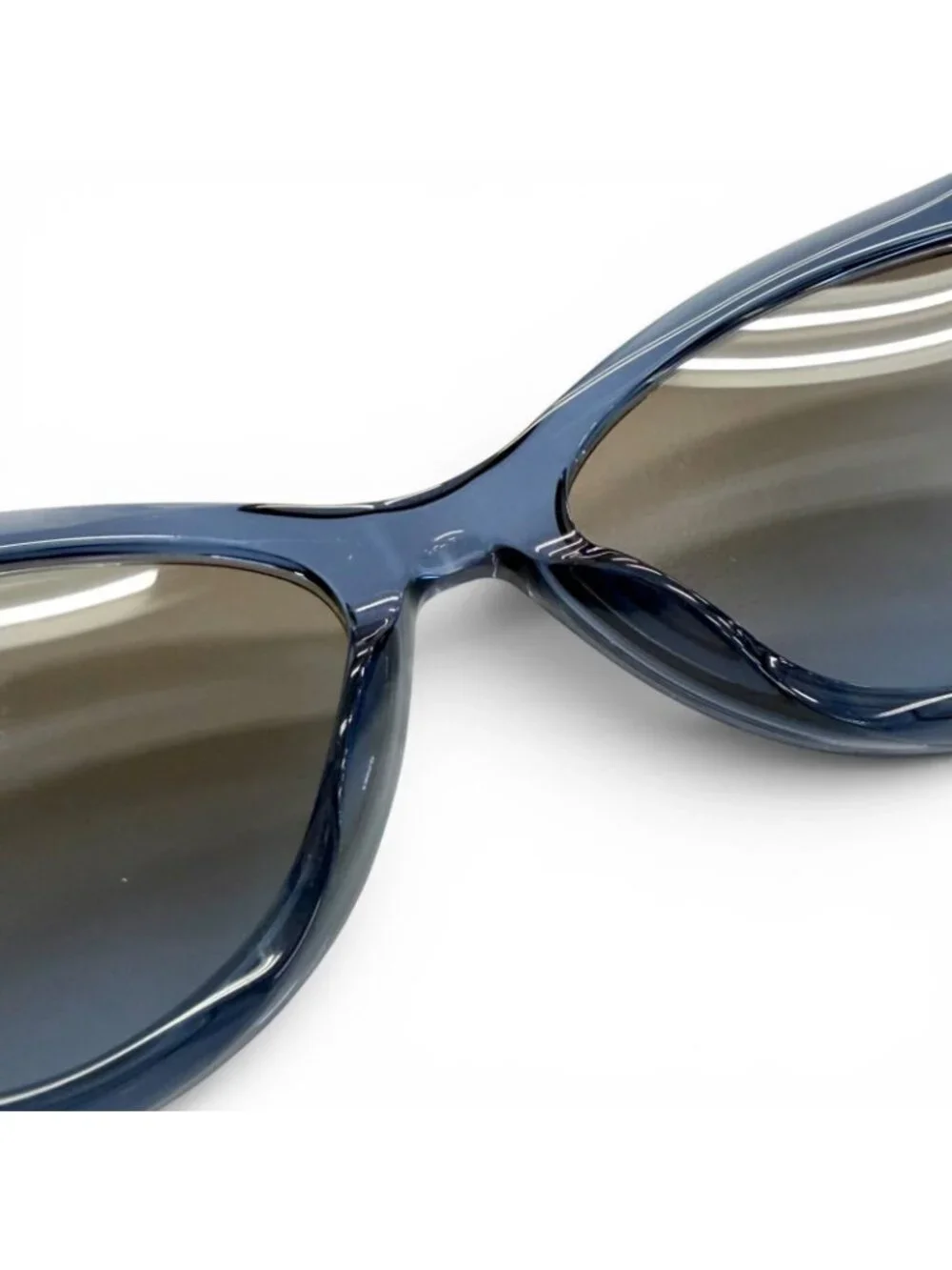 Dior Signature Logo Butterfly Sunglasses Clear Blue Eyewear